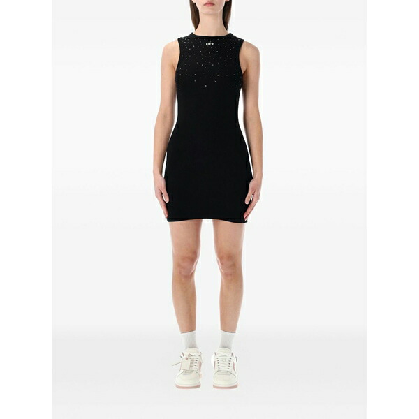 象牙色 レディース 衣裳 トップス X virgil abloh rowing mini dress Black