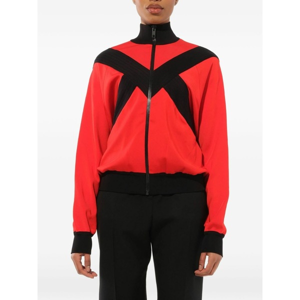 ジバンシー レディース 上衣＆上衣 アウター Contrast panel zipped jacket  Red