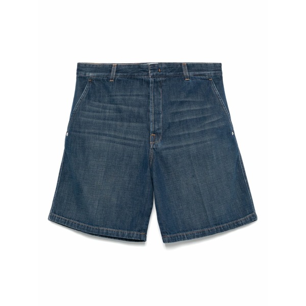 ランバン メンズ 心地好いズボン下 ボトムス Denim shorts Blue