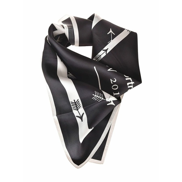 セルフ・ポートレイト レディース 消音装置・袈裟・えり巻き 佩び物 Logo-detail scarf Black