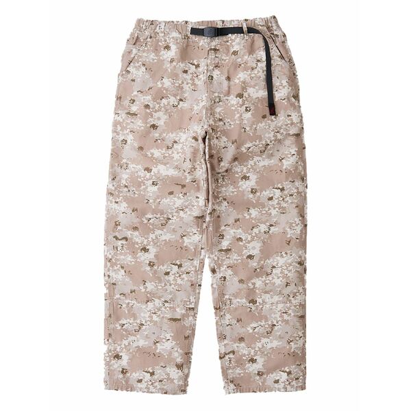 グラミチ メンズ 心地好いズボン下 ボトムス Straight-leg canvas trousers Neutrals