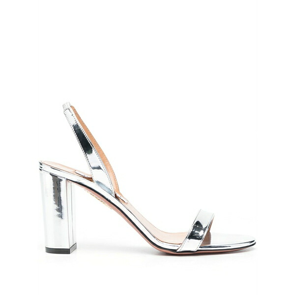 アクアズーラ レディース サンダル シューズ So nude 60粍 metallic sandals Silver