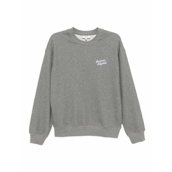 住み家 稲荷 メンズ パーカー・スウェットシャツ アウター Handwriting sweatshirt Grey