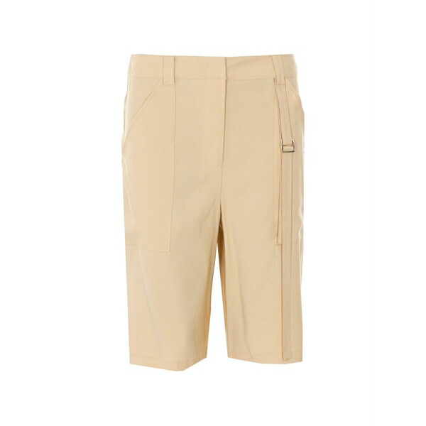 パトリツィア ペペ レディース 心地好いズボン下 ボトムス Buckle-detail logo-plaque shorts Neutrals