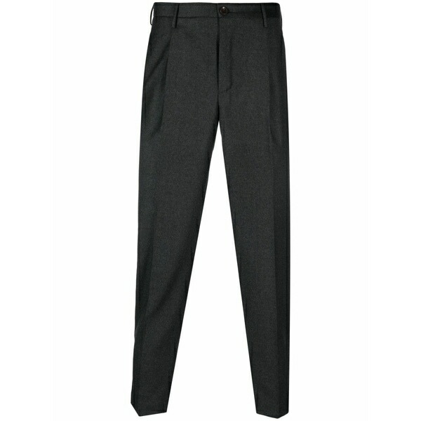 インコテックス メンズ 心地よいズボン下 ボトムス Pleat-detail tailored trousers  Grey