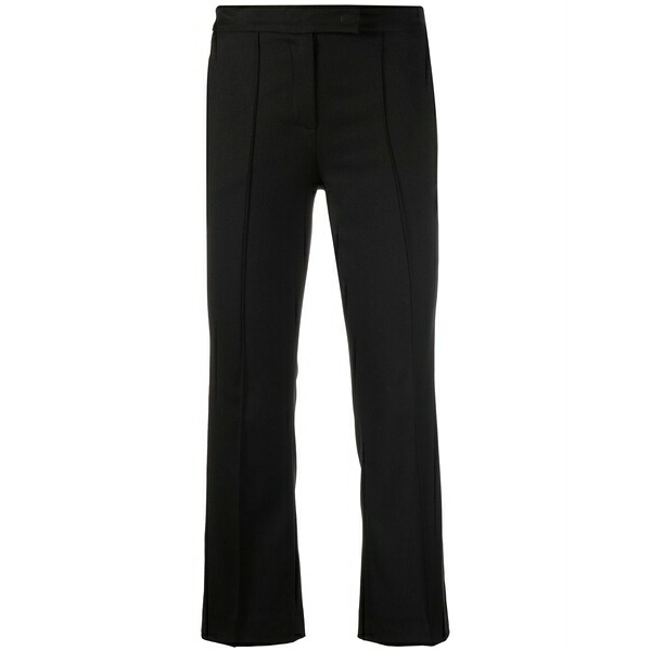 ブランカ ヴィータ レディース カジュアルパンツ ボトムス Portula pintuck-detail cropped trousers Black｜asty