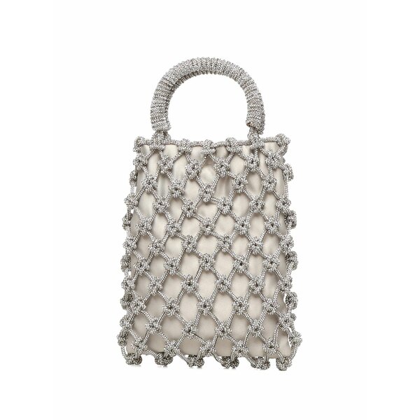 ロザンティカ レディース ハンドバック 御徒面子 Crystal-embellished tote bag Silver