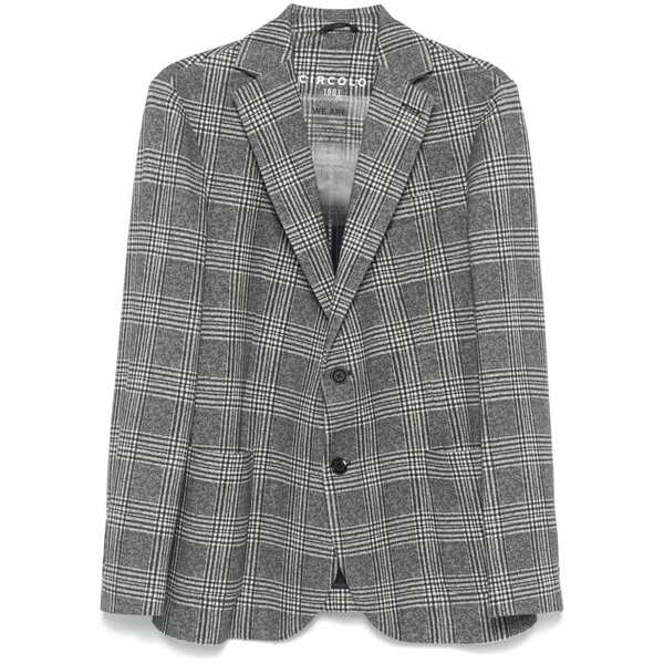 チルコロ1901 メンズ 上衣＆上衣 アウター Prince-of-wales-check blazer Blue