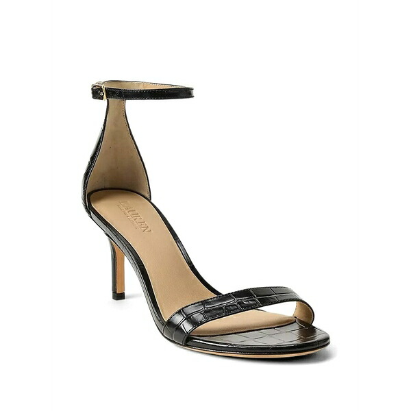 ラルフローレン レディース サンダル シューズ Allie ankle-strap sandals Black