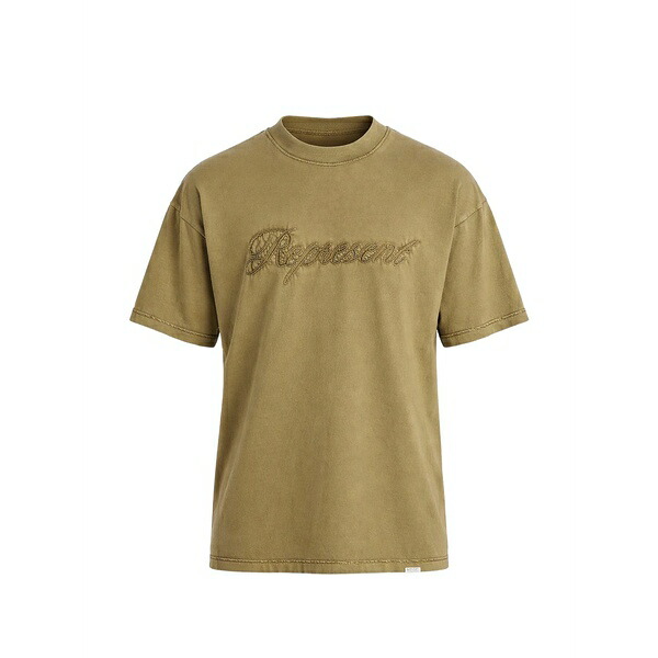 リプレゼント メンズ ティーシャツ トップス Embroidered t-shirt Green