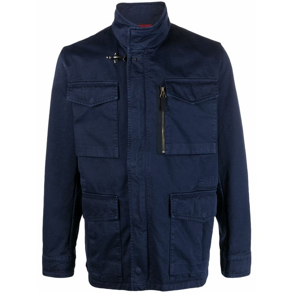 フェイ メンズ 上衣＆上衣 アウター Multiple-pocket field jacket Blue