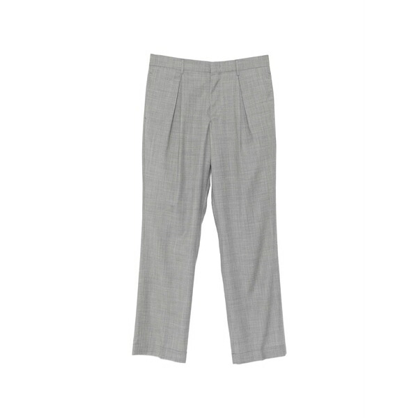 ベルウィッチ メンズ 心地好いズボン下 ボトムス Pleated-detail trousers Grey