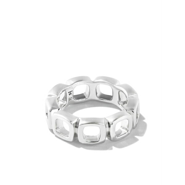 トム白木 メンズ 輪っか 付属物 Cut-out link eternity ring Silver