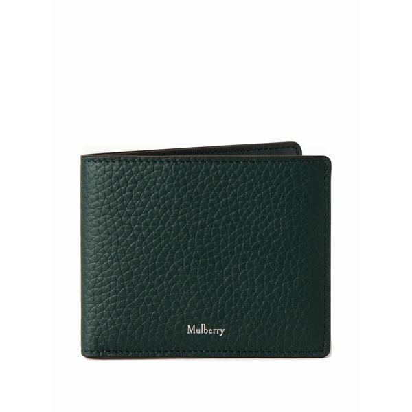 マル木ノ実 メンズ 金入れ 付属物 Heavy-grain leather wallet Green