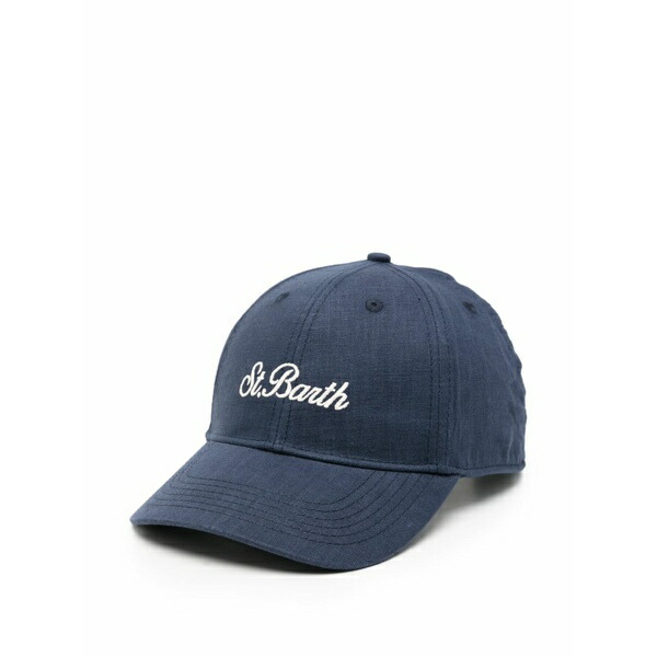 エムシーツーセイントバース メンズ 鳥打ち帽 付属物 Baseball n embroidered baseball cap Blue
