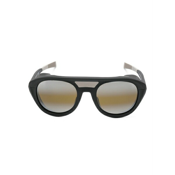 ヴュアルネ メンズ サングラス・アイウェア 佩び物 Ice 04 side-shield round-frame sunglasses Black