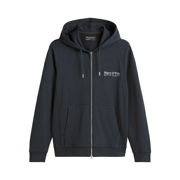 マルコポーロ メンズ パーカー・スウェットシャツ アウター Zip-up hoodie Blue|asty