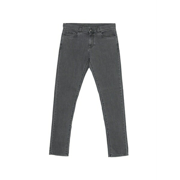 カナーリ メンズ 心地よいズボン下 ボトムス Logo-patch jeans Grey