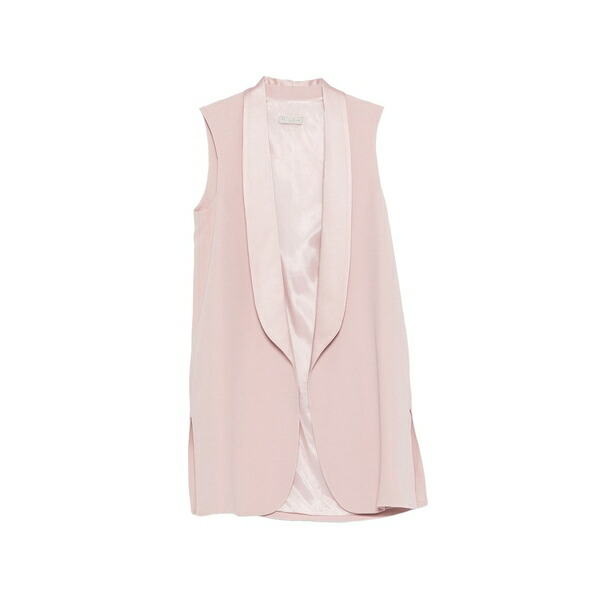 アントネリ レディース 上衣＆上衣 アウター Shawl-collar gilet Pink