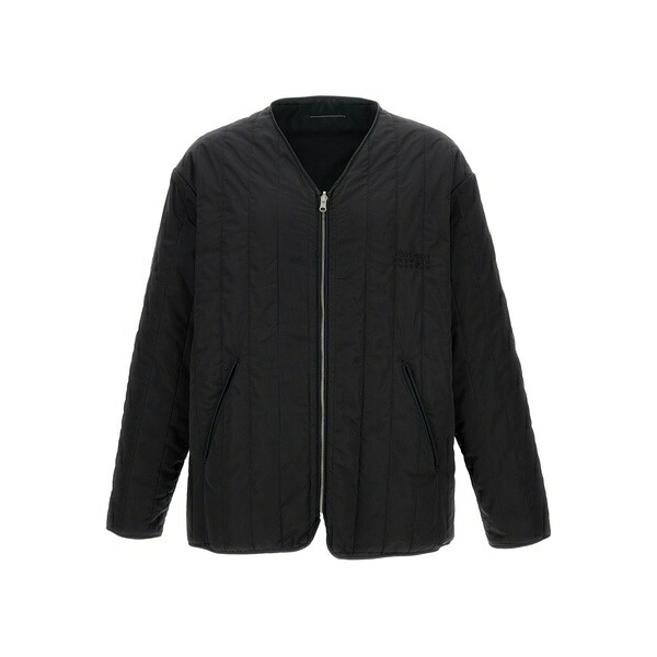 マルタンマルジェラ メンズ 上衣＆上衣 アウター Reversible quilted padded jacket Black