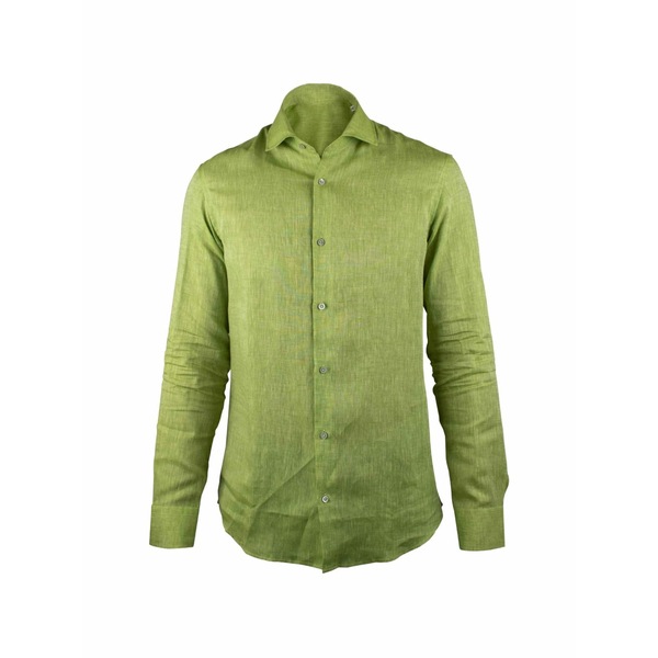 ムーレー メンズ プルオーバー トップス Buttoned shirt Green