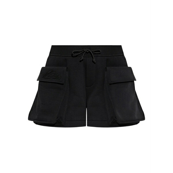 ディースクエアード レディース 心地好いズボン下 ボトムス Flap pocket drawstring shorts Black