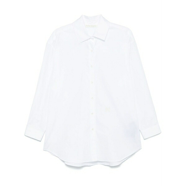パーム・エンジェルス レディース プルオーバー トップス Monogram-embroidered shirt White
