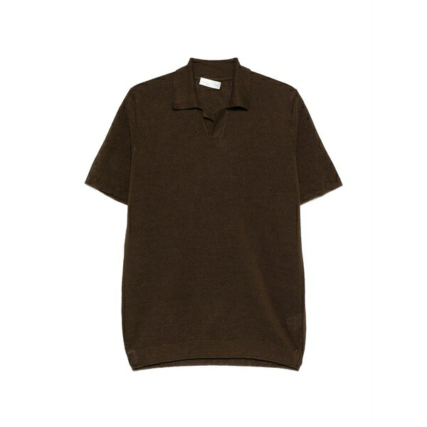 ロベルトコリーナ メンズ ティーシャツ トップス V-neck short-sleeve t-shirt Brown