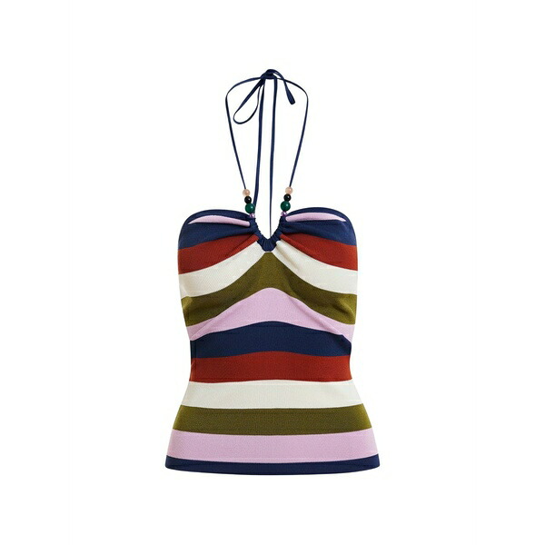 エッセンシャルアントワープ レディース プルオーバー トップス Striped halterneck top Blue