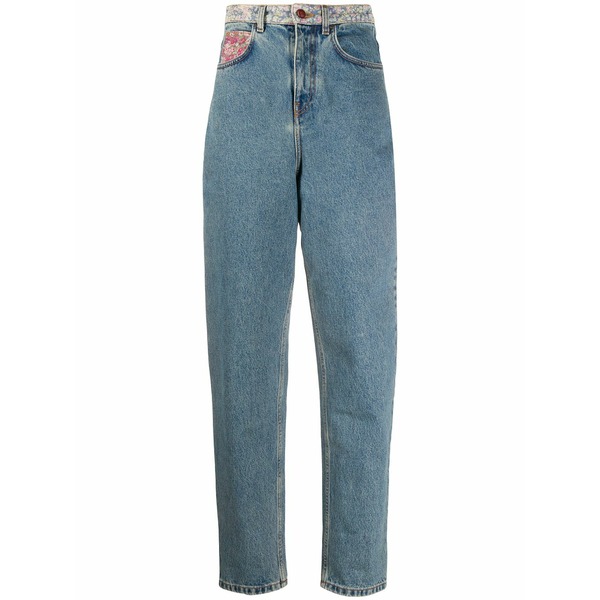 フィロソフィーデロレンゾセラフィーニ レディース ジーンズズボン下 ボトムス High-waisted mom jeans Blue