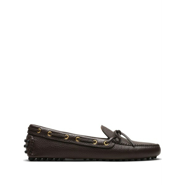 カーシュー レディース スリッポン・ローファー シューズ Grained-leather driving shoes Brown｜asty
