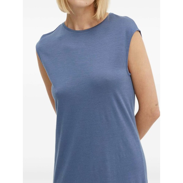 アイスブレーカー レディース 衣裳 トップス Sleeveless round-neck mini dress Blue