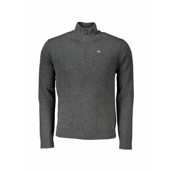 ナパピリ メンズ パーカー・スウェットシャツ アウター Half-zip cotton sweatshirt Grey