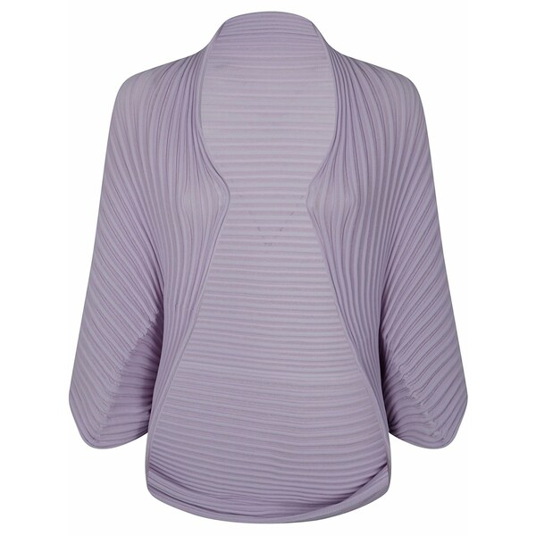 イッセイミヤケ レディース ジレー アウター Pliss￡-effect cardigan Purple