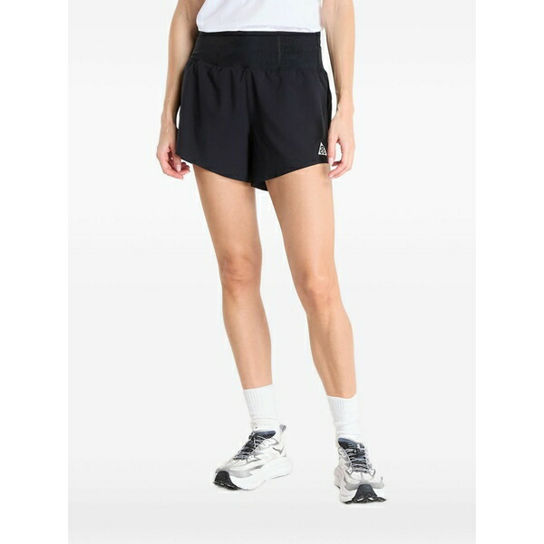 ナイキ レディース 心地よいズボン下 ボトムス Acg logo-patch shorts Black