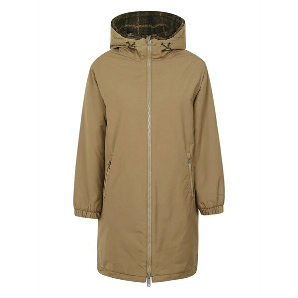 フィルソン レディース 厚地の外套 アウター Hooded zip coat Neutrals