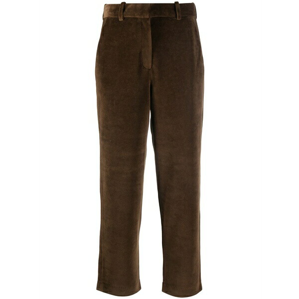 チルコロ1901 レディース 心地好いズボン下 ボトムス Velour chino trousers Brown