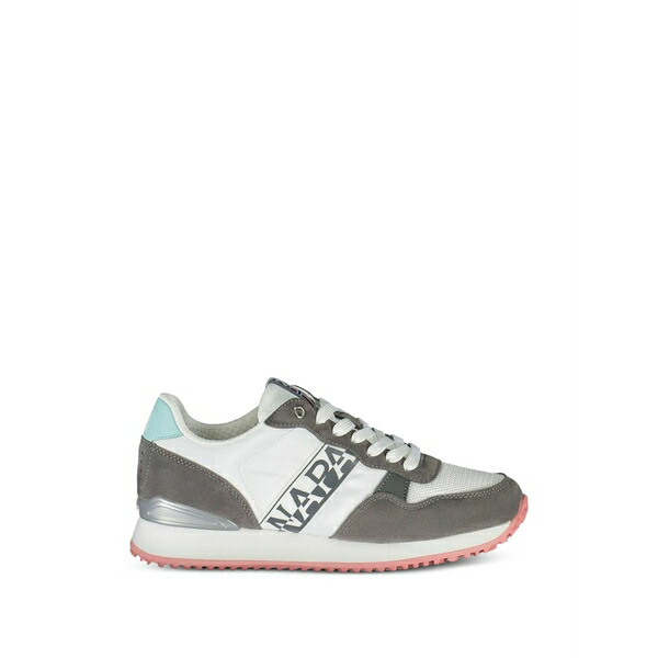 ナパピリ レディース スニーカー シューズ Suede-panelled mesh-insert sneakers White