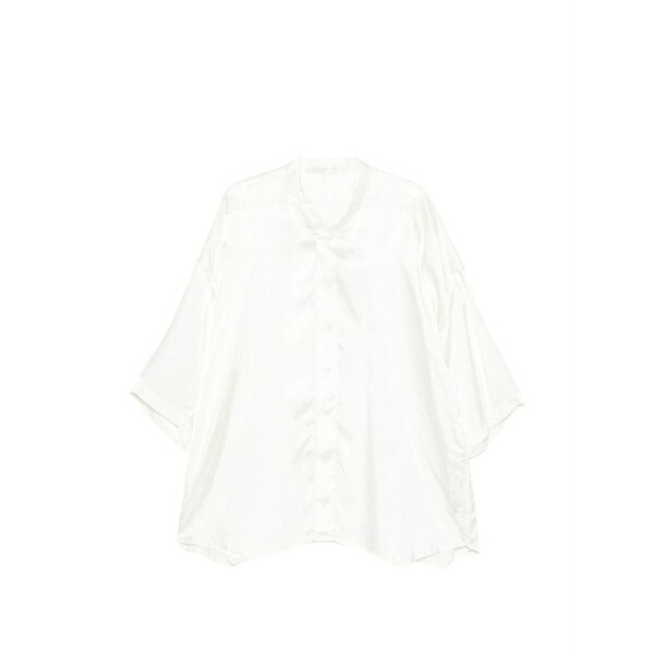 リックオウエンス メンズ プルオーバー トップス Short-sleeve shirt White