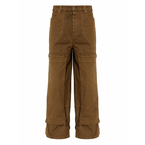 象牙色 メンズ ジーンズズボン下 ボトムス Canvas carpenter trousers Brown