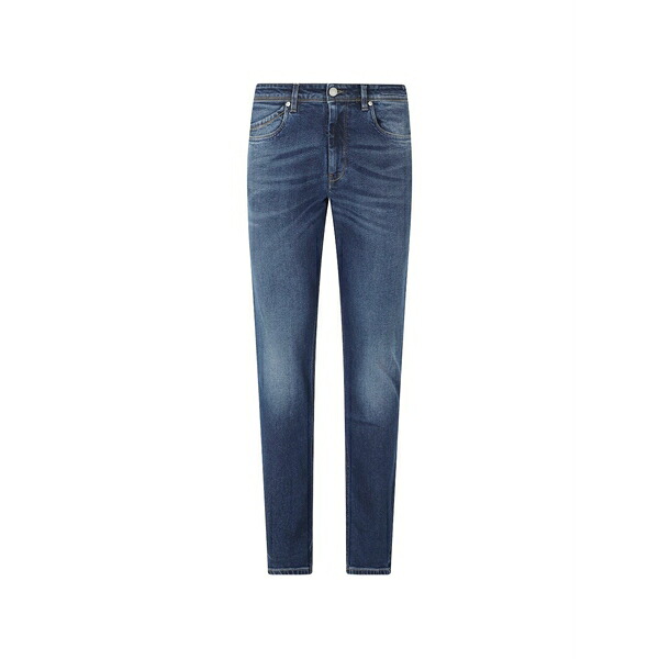 レアッシュ メンズ ジーンズズボン下 ボトムス Faded-effect whiskered jeans Blue