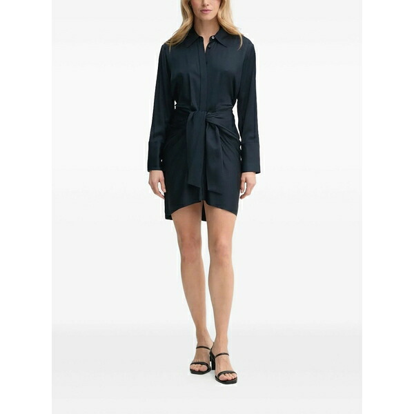 エーエルシー レディース ワンピース トップス Belted shirt dress Blue｜asty