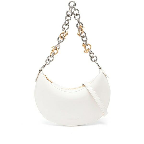 象牙色 レディース ショルダーバッグ 御徒面子 Hemisphere leather shoulder bag Neutrals