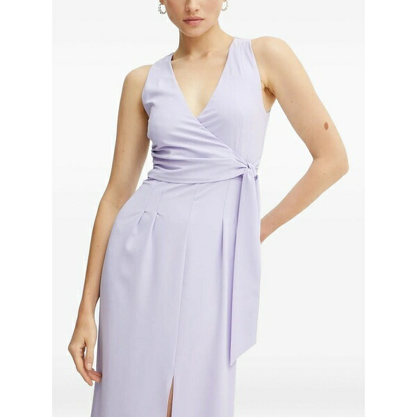 パトリツィア ペペ レディース 衣裳 トップス Wrap-front MIDI dress Purple