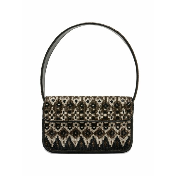 ステゥド レディース ショルダーバッグ 御徒面子 Tommy beaded shoulder bag Brown