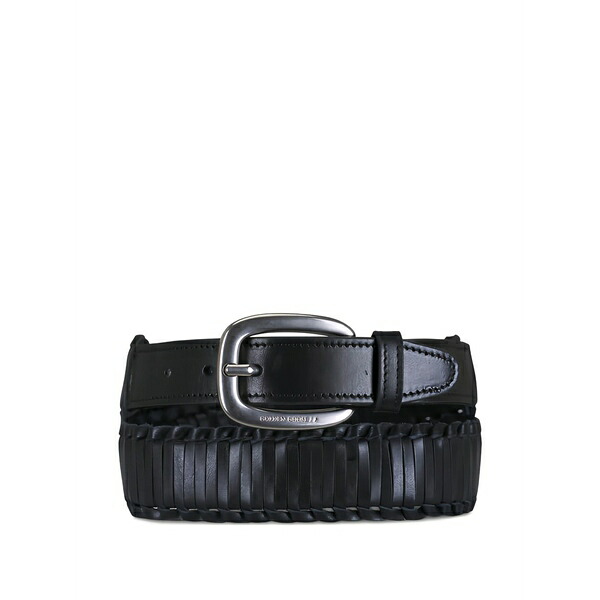 ゴールデングース レディース 三尺帯 付属物 Houston braided leather belt Black