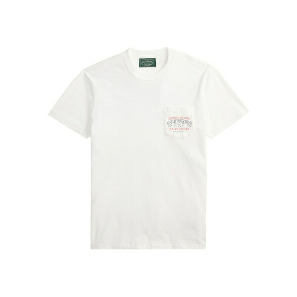 ラルフローレン メンズ ティーシャツ トップス Polo country chest-pocket t-shirt White
