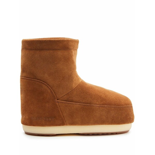 お月さまブーツ メンズ ブーツ シューズ No lace icon suede snow boots Brown