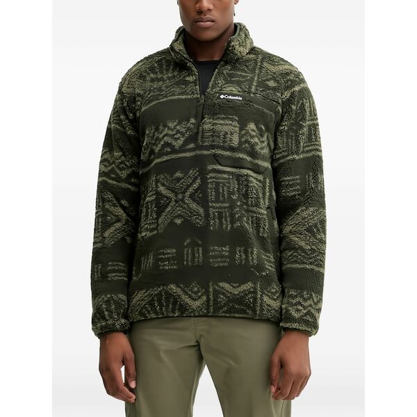 コロンビア メンズ パーカー・スウェットシャツ アウター Patterned zip-up sweatshirt  Green