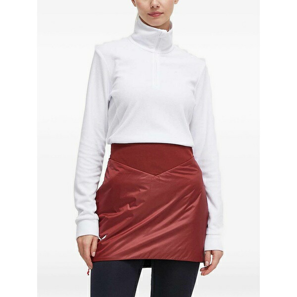 サレワ レディース スコート ボトムス Zip skirt Red